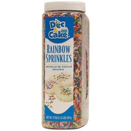 Dec-A-Cake Dec A Cake Rainbow Sprinkles 25 oz., PK6 2003397